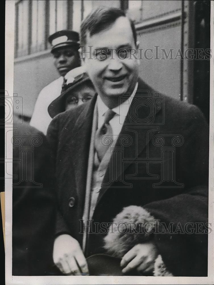 1934 Press Photo Dr George F Zook Federal Commissioner of Education - Historic Images