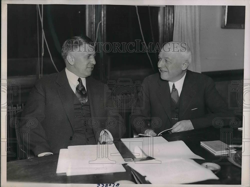 1936 Press Photo John Boylon VW Inglis Glen Alden Coal Company - Historic Images