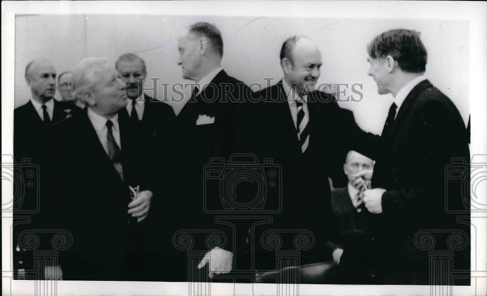 1970 Press Photo David M. Kennedy, manlio Brosio, Melvyn R. Laird, K.T. Nash - Historic Images