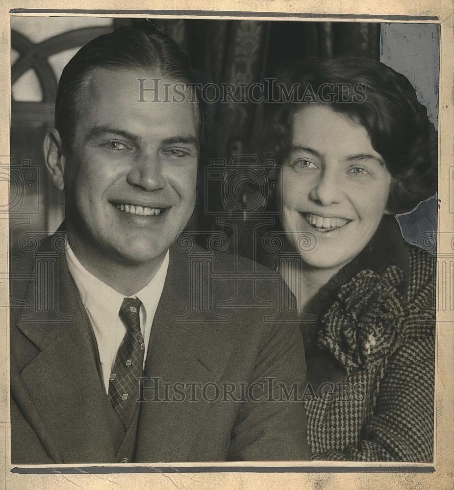 1928 Press Photo Mr. and Mrs. F.G. York, Cleveland, Ohio - Historic Images