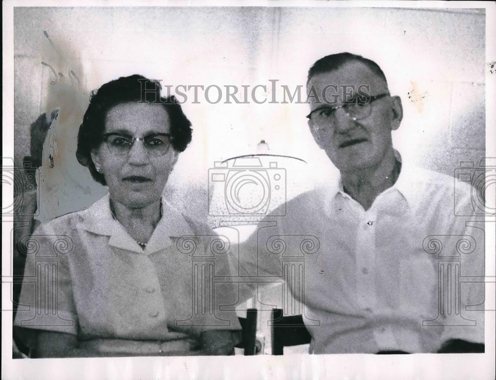 1962 Press Photo Mr &amp; Mrs William Zibell Celebrate Golden Wedding Anniversary - Historic Images