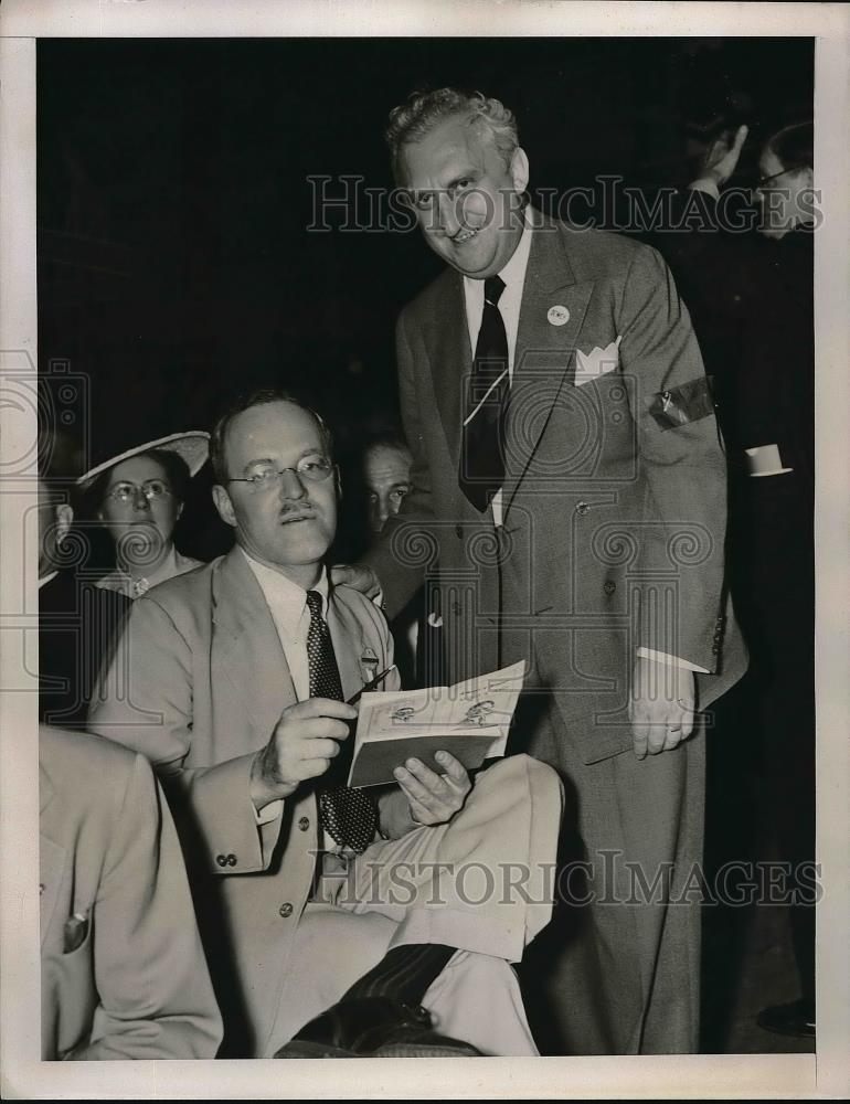 1940 Press Photo Chairman Edwin Jaeckle, Allen Dulles - Historic Images