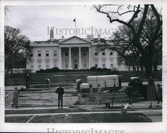 1957 Press Photo White House preparing for Inauguration - Historic Images