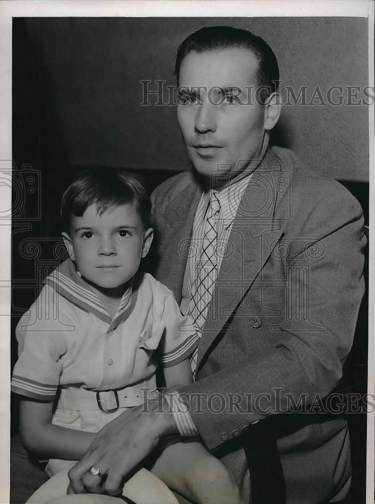 1936 Press Photo Jame Thompson Electrician Probing Into Wife&#39;s Death - Historic Images