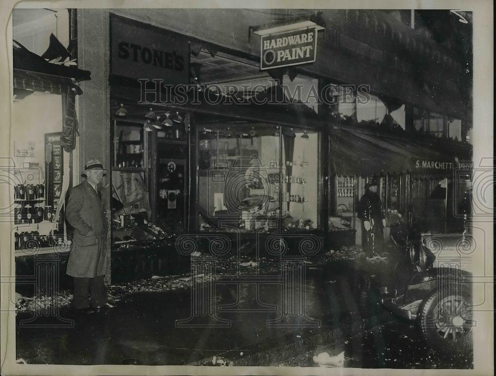 1935 Press Photo Weymouth Landing Section Explosion - Historic Images