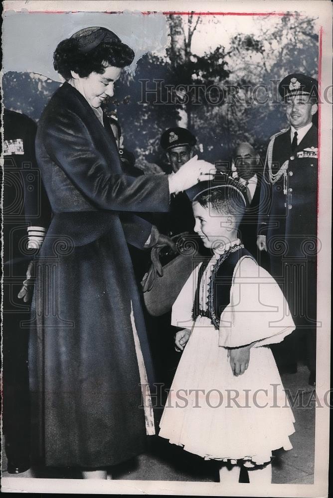 1953 Press Photo King Paul, Queen Frederika of Greece, Teddy Siompioras, 7 - Historic Images