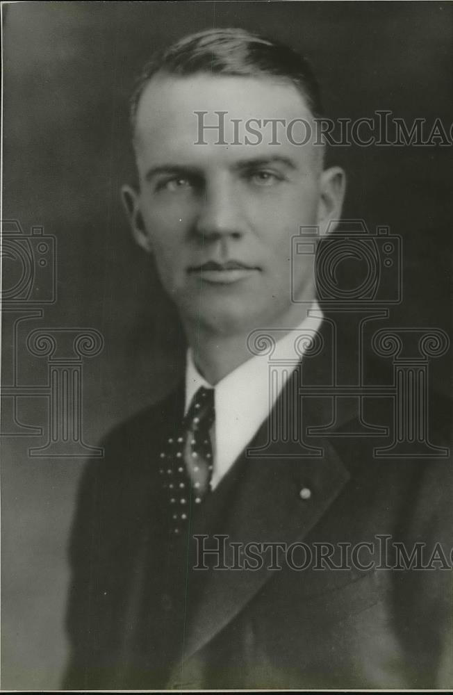 1934 Press Photo Arthur Calkins Chief of Police Kidnapped - Historic Images