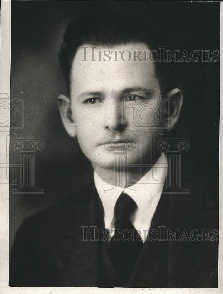 1932 Press Photo T.W. Hooks Member of Good Government Group - Historic Images