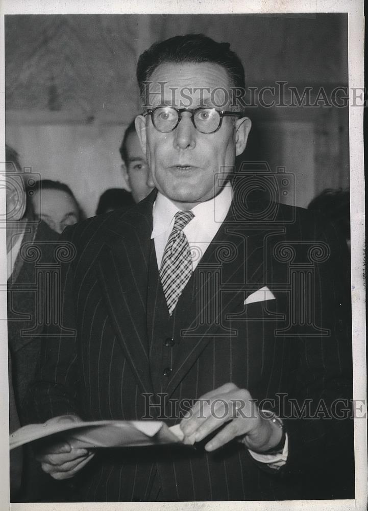 1946 Press Photo Pierre Lefaucheu, Director of Renault Automobile Works - Historic Images