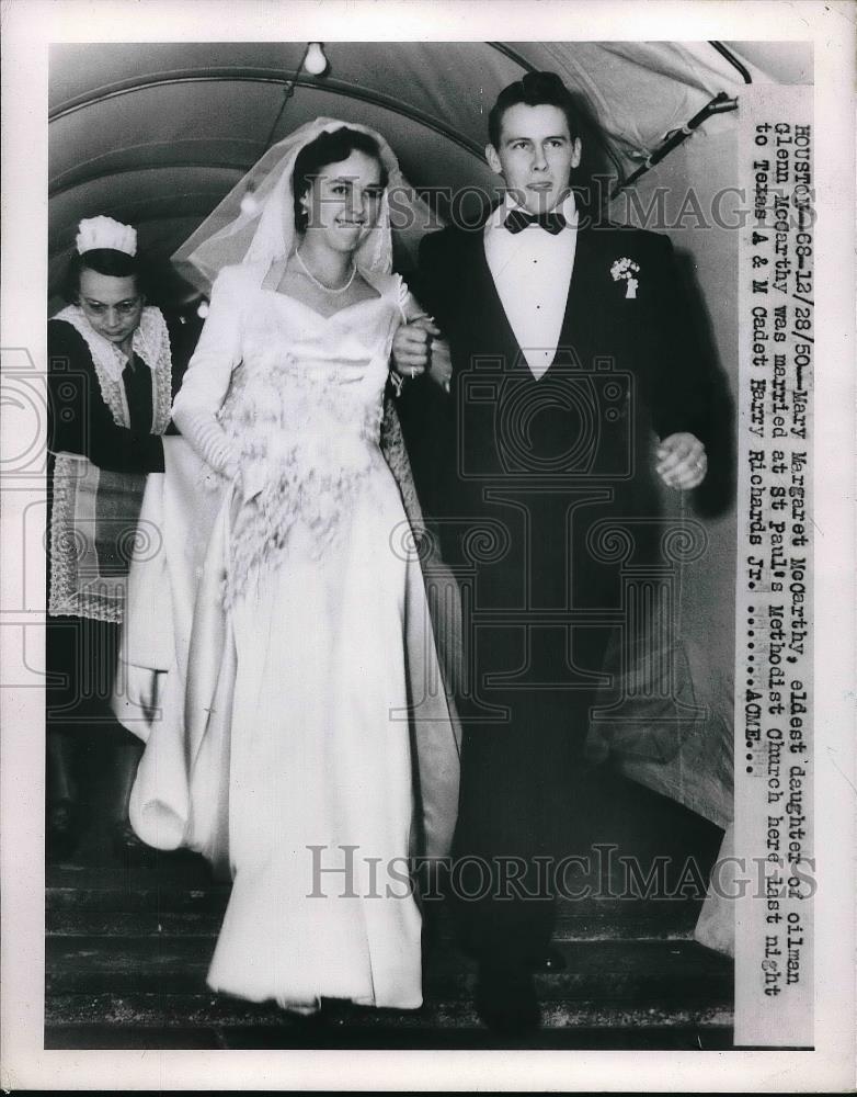 1950 Press Photo Mary Margaret McCarthy, oldest daughter of oilman G. McCarthy - Historic Images