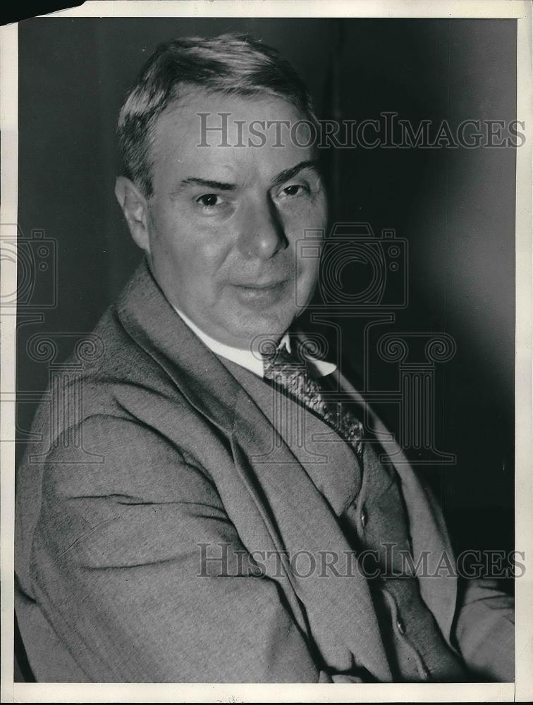 1934 Press Photo Walton Hamilton, Professor and Member of NRA Board - Historic Images