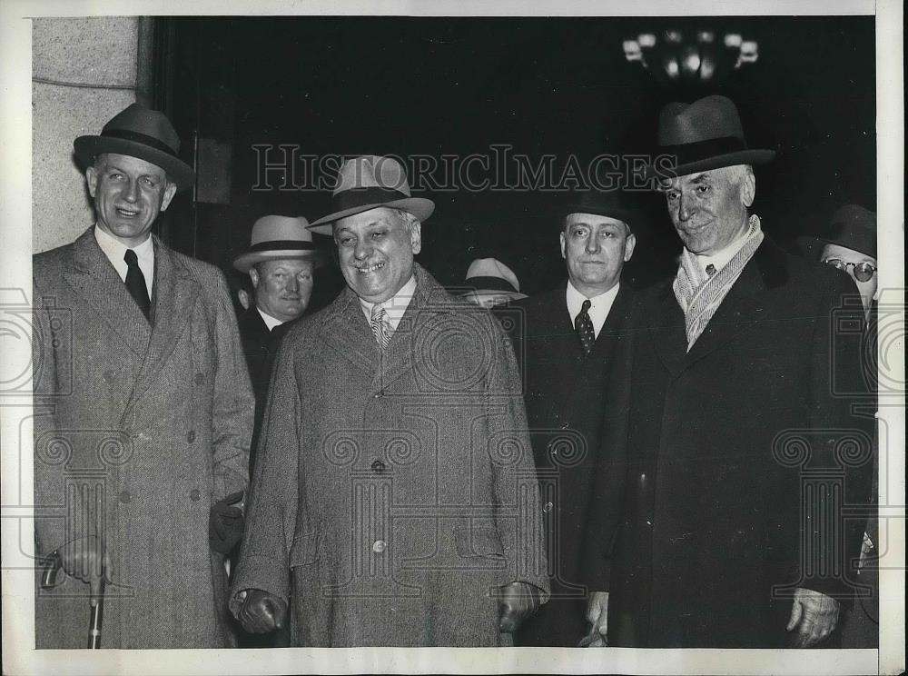 1937 Press Photo Undersecretary of State Sumner Welles &amp; Brazilians - Historic Images