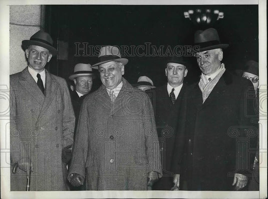 1937 Press Photo Undersecretary of State Sumner Welles & Brazilians - Historic Images