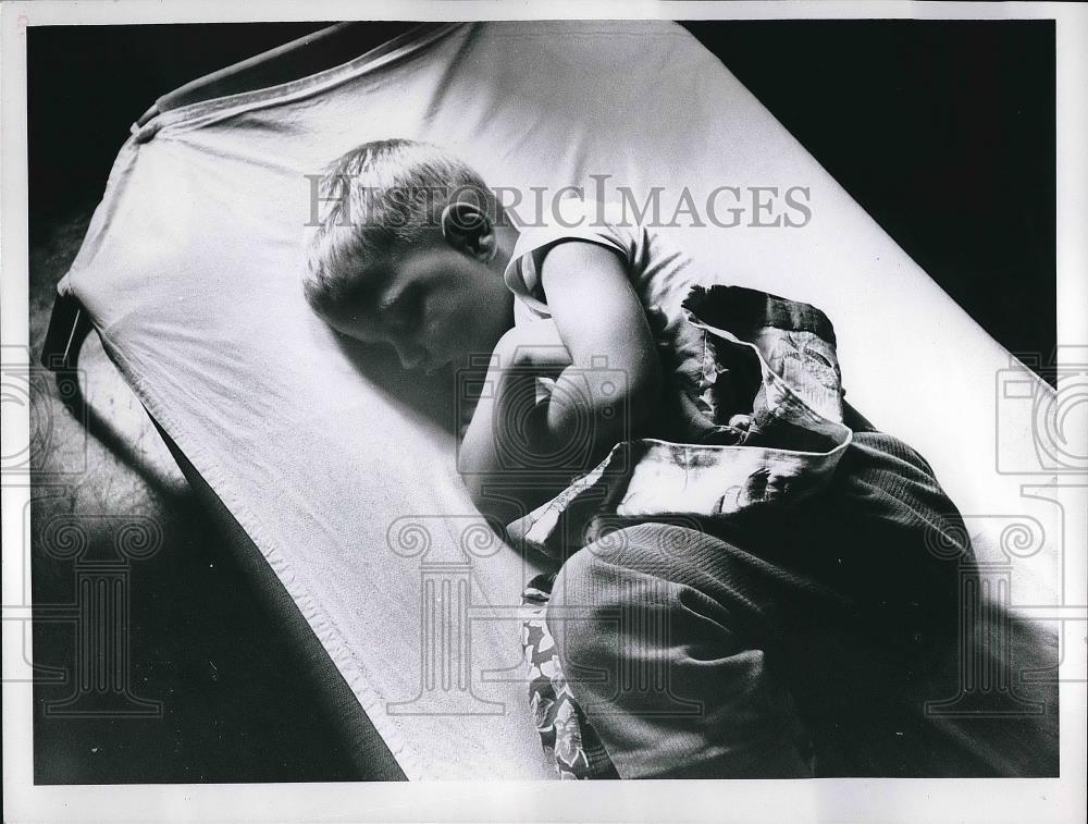 1962 Press Photo Mark Ramsey at West Side Community House Nursery School - Historic Images