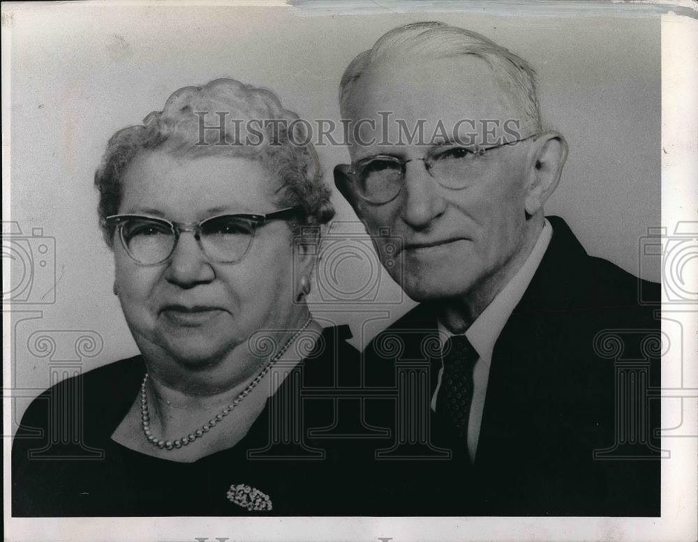 1966 Press Photo Golden Wedding Anniversary for Mr. and Mrs. James Reiman - Historic Images