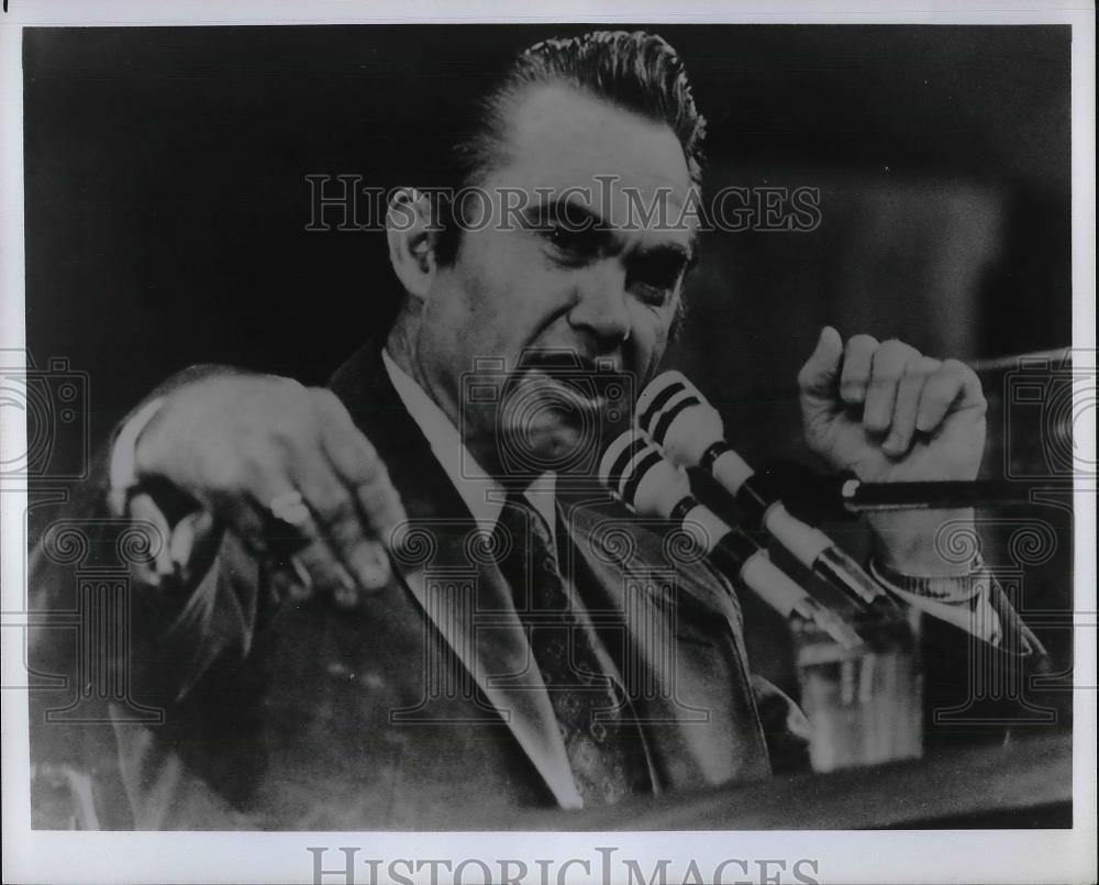 Press Photo Alabama Governor George Wallace - Historic Images