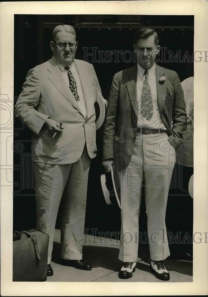 Press Photo Secretary Of Agriculture Henry A. Wallace Uncle Dan AAA Meeting - Historic Images