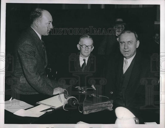 1934 Press Photo Defense Attorney W. Marshall King & W.W. Butzner, Edward Bell - Historic Images