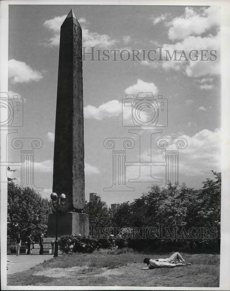 1967 Press Photo The Obelisk in New York Central Park. - Historic Images