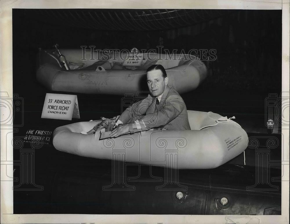 1944 Press Photo Harvey Firestone President Of Firestone Tire &amp; Rubber Co - Historic Images