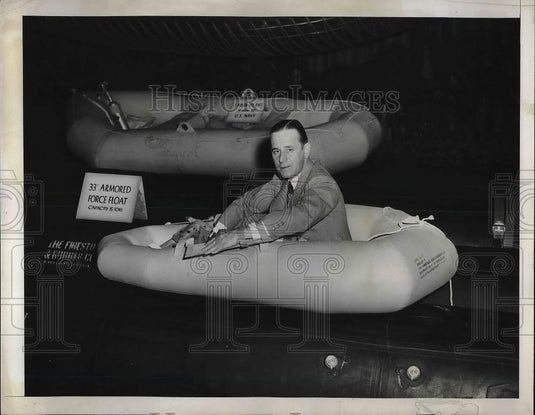 1944 Press Photo Harvey Firestone President Of Firestone Tire & Rubber Co - Historic Images