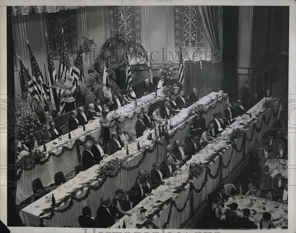 1933 Press Photo Hotel Waldorf Astoria New York Medical Society Convention - Historic Images