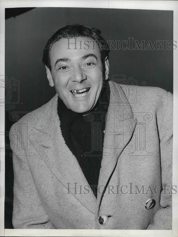 1947 Press Photo Erwin Brody Hungarian Yardmaster - Historic Images