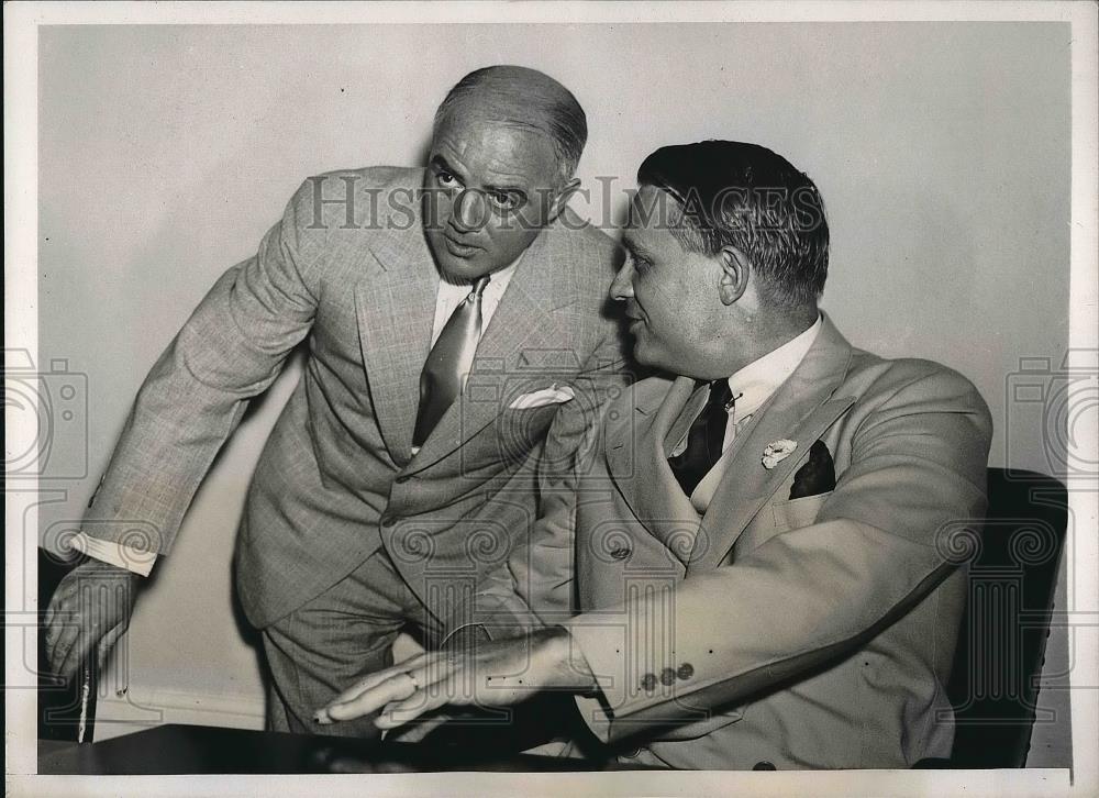 1939 Press Photo Rep J Parnell Thomas &amp; Rep Martin Dies Confer - nea96585 - Historic Images