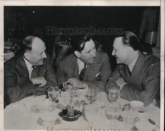 1939 Press Photo Senators Claude Pepper, Alva Adams & Josh Lee - neb22365 - Historic Images