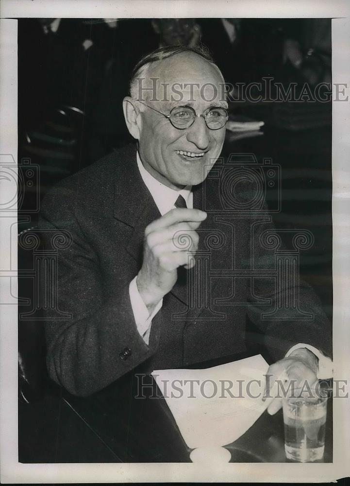 1938 Press Photo Dr. Arthur E. Morgan, Chairman of TVA - neb23273 - Historic Images