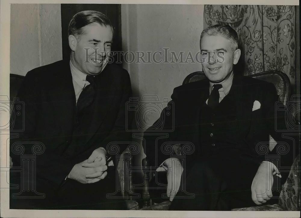 1936 Press Photo Secretary of Agriculture Henry A. Wallace, Rexford Guy Tugwell - Historic Images