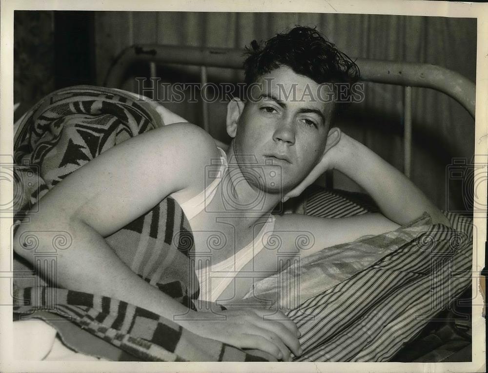 1937 Press Photo Robert L.Williams, escaped death by playing hookey from school - Historic Images