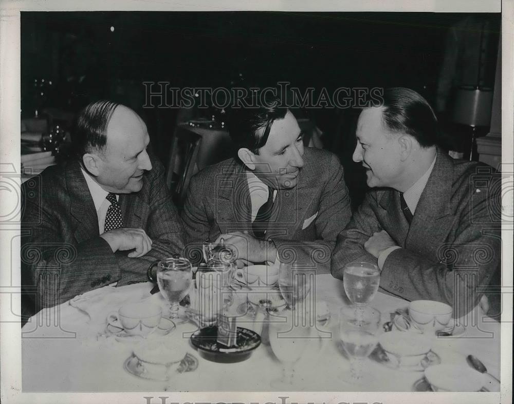 1939 Press Photo Senator Claude Pepper, Senator Alva Adams, Senator John Lee - Historic Images