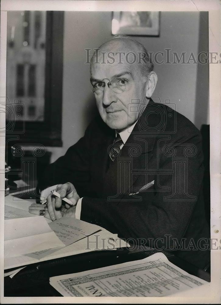 1935 Press Photo Lamar Hardy, U.S. Attorney for Southern Distric of New York - Historic Images