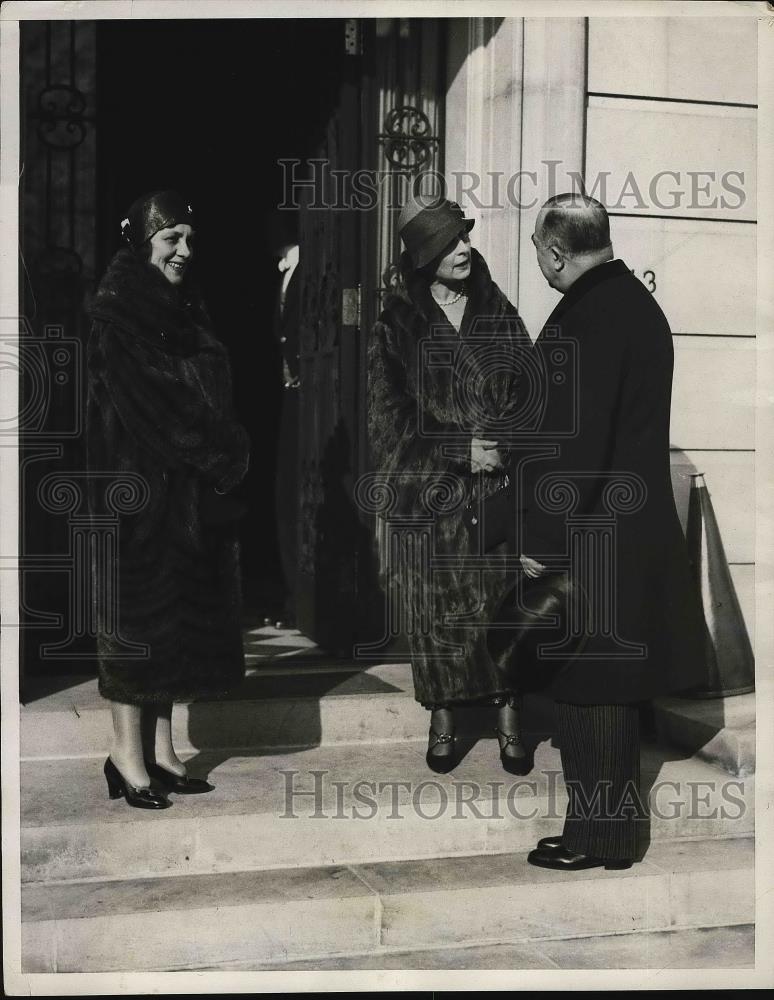 1931 Press Photo Cuban Ambassador Don Orestes Ferrera & wife in Capital Wedding. - Historic Images
