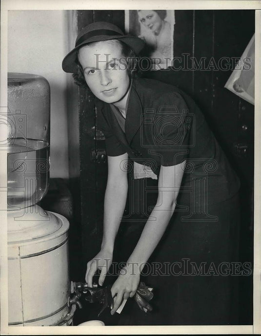 1937 Press Photo Carmon Jappe, UCLA coed, kidnapped by then divorced from hubby - Historic Images