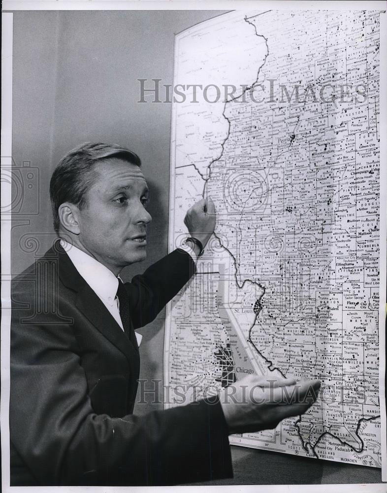 1966 Press Photo Charles Percy GOP Candidate for US Senator Illinois - neb20279 - Historic Images