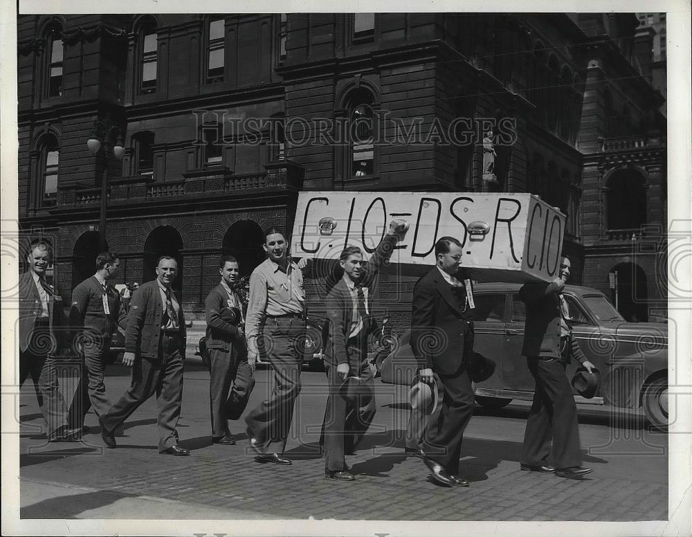 1941 Press Photo A.F. of L. Detroit Micghian - nea87056 - Historic Images