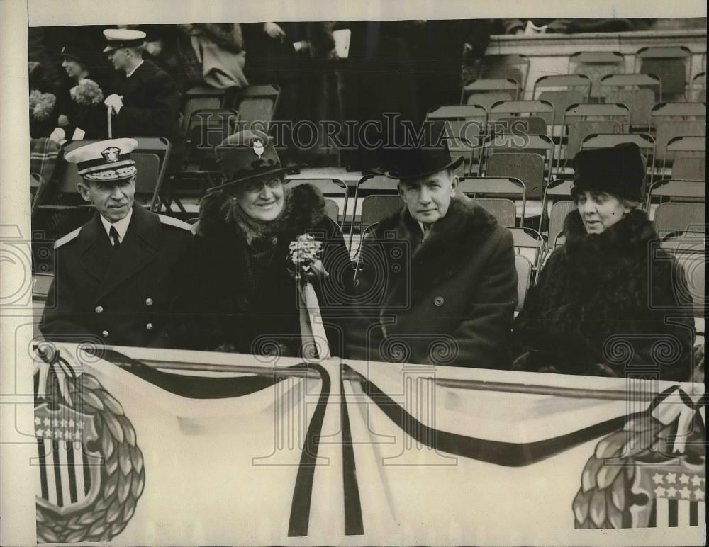 1926 Press Photo Admiral LM Nulton, Mrs Nulton, VP Charles Dewes &amp; Mrs Dewes - Historic Images