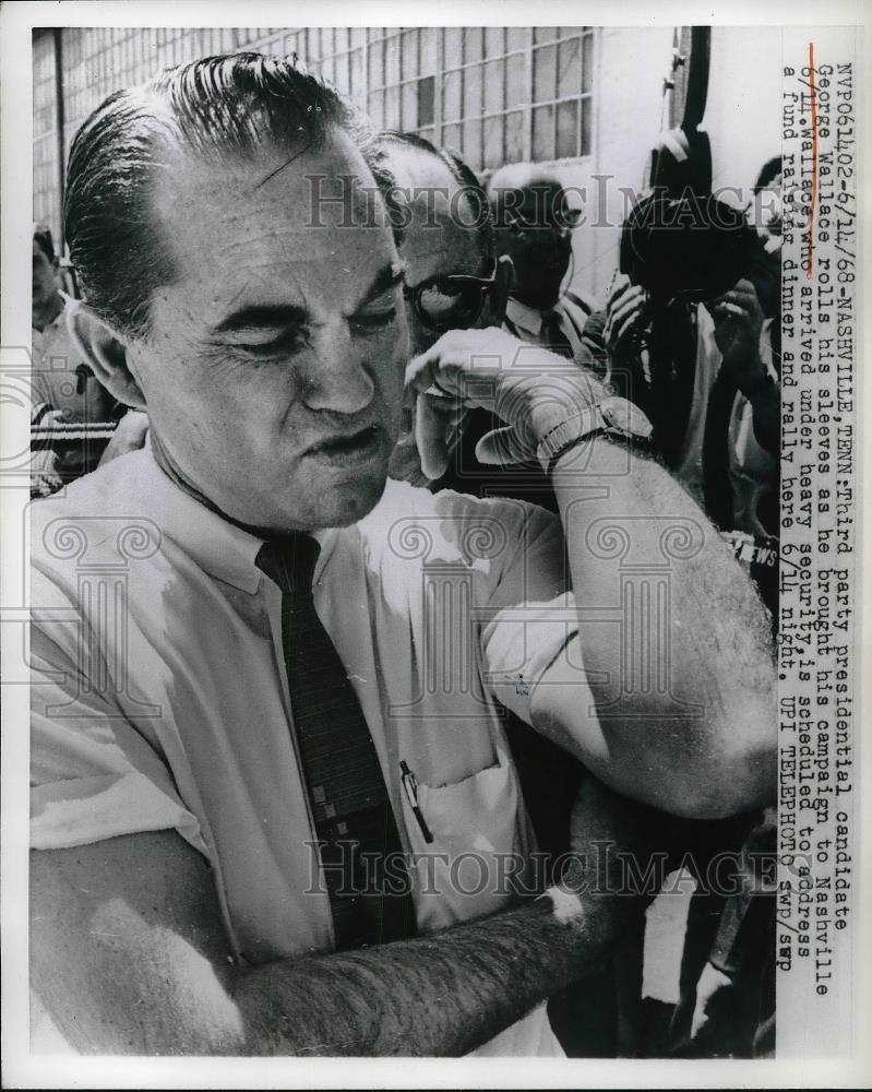 1968 Press Photo George Wallace Alabama Governor Politics - neb20926 - Historic Images