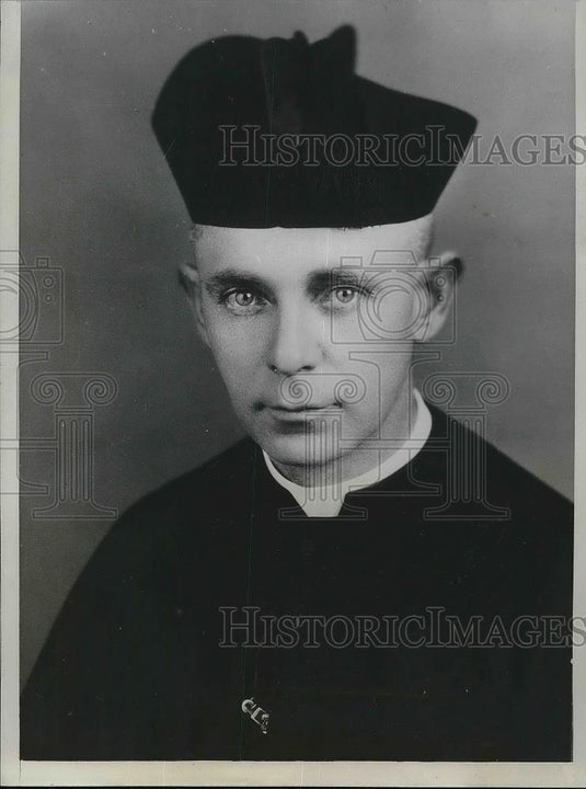 1934 Press Photo rev. JOhn O'Hara Pres. Notre Dame - neb00173 - Historic Images