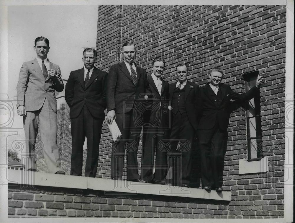 1934 Press Photo R.L. Canless, W.E. Shuping, R.R. Lawrence, Paul Christopher - Historic Images