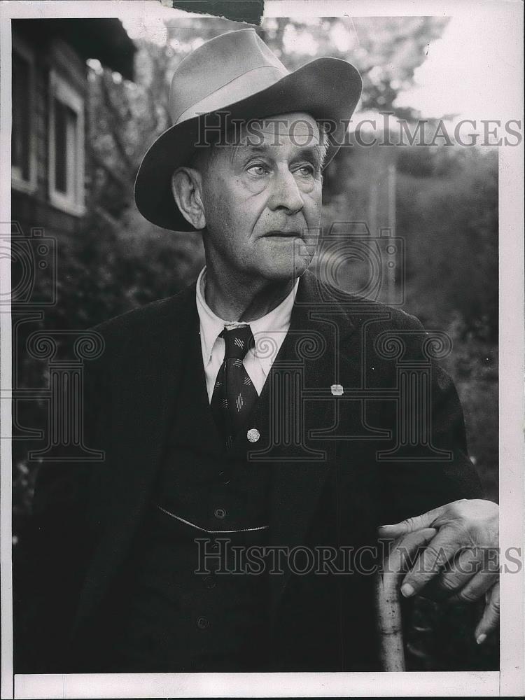 1935 Press Photo William H. Clark at 89, Grandson of Abram Clark - neb18326 - Historic Images