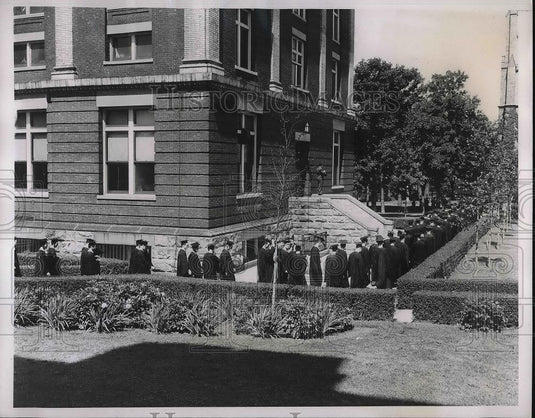 Press Photo Fordham University Launched 93rd Commencement - neb02791 - Historic Images