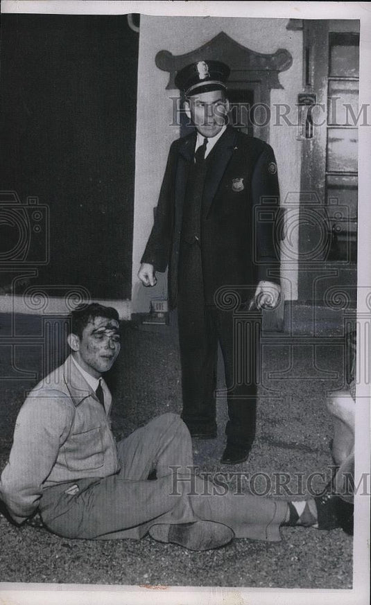 Press Photo Lloyd M. Pryor, Lt. T.A. Williams attacked with ice pick - nea86825 - Historic Images