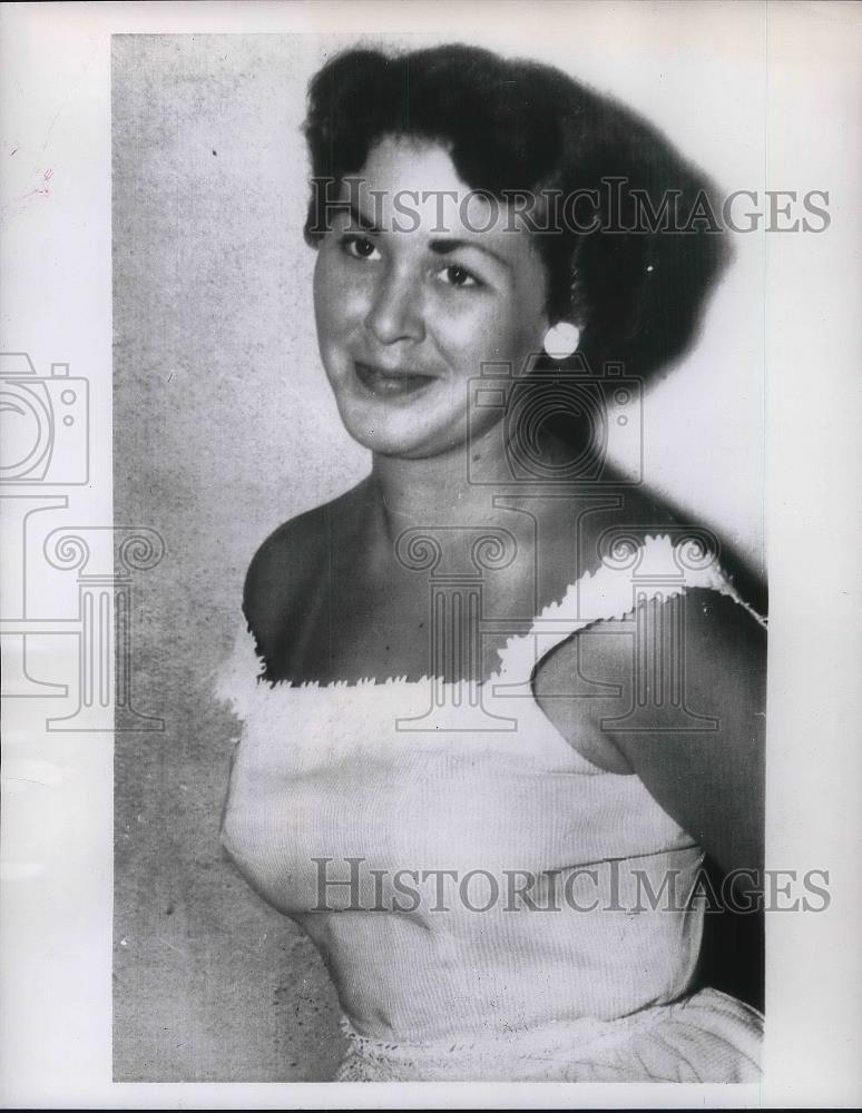 1956 Press Photo Vida Hutto, Stenographer Advertised for a Husband - neb21004 - Historic Images
