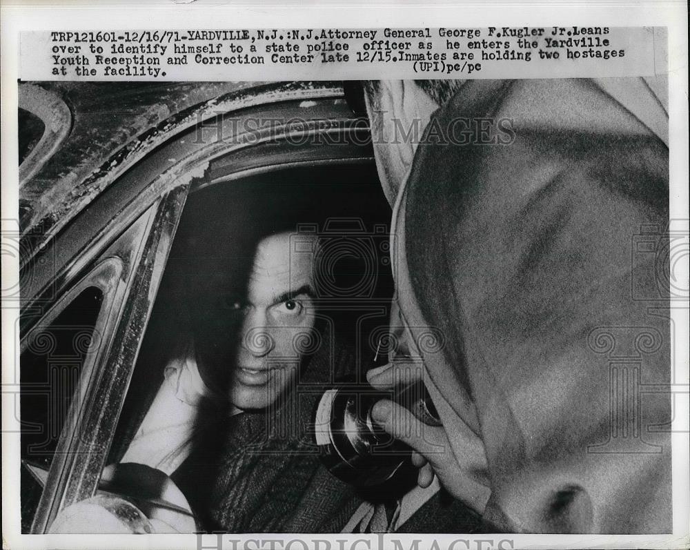 1971 Press Photo Attorney General George F. Kugler Jr. - Historic Images