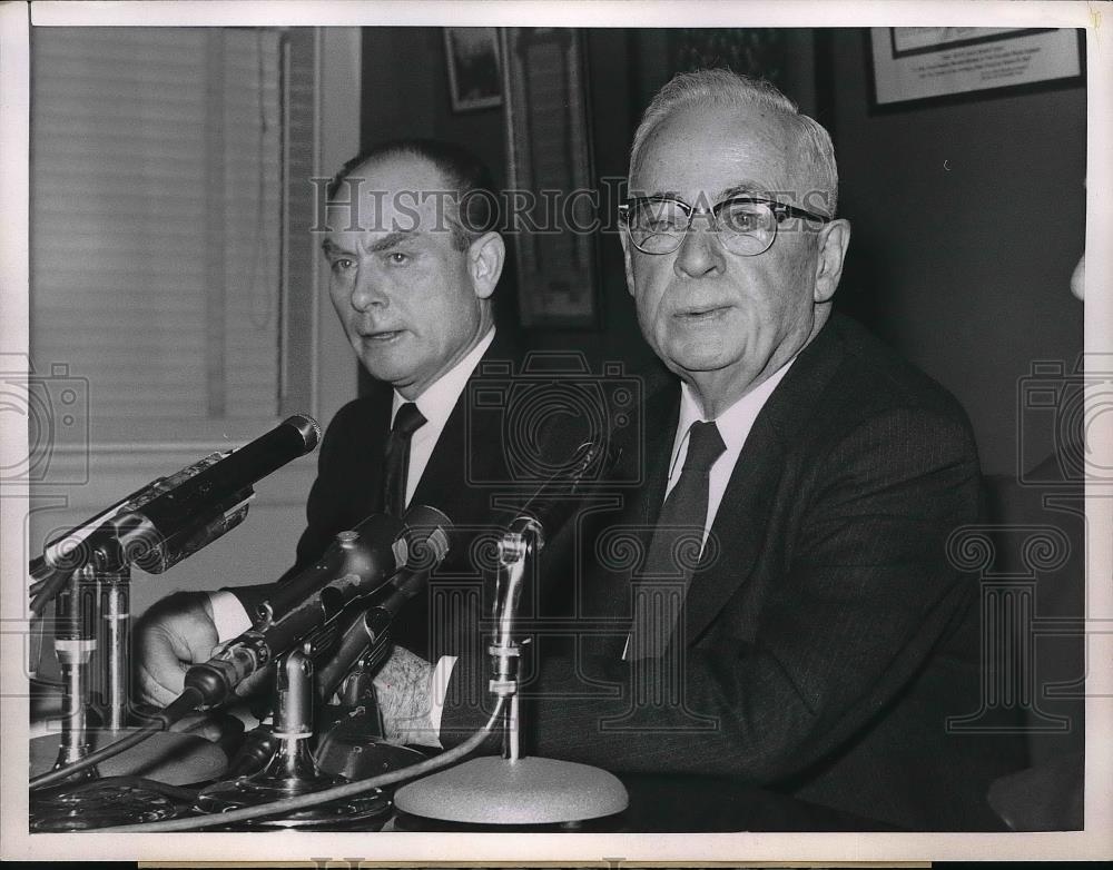 1960 Press Photo United Mine Workers Thomas Kennedy, W.A. Tony Boyle - neb18148 - Historic Images