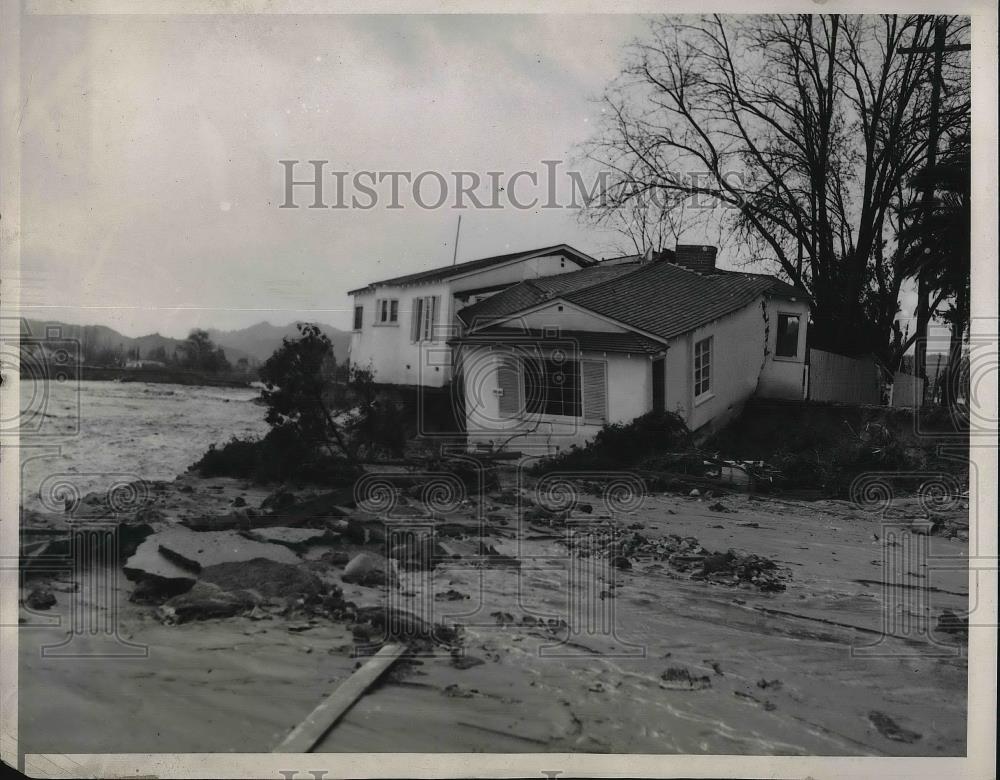 1938 Press Photo Thousands Homeless After California Flooding - Historic Images