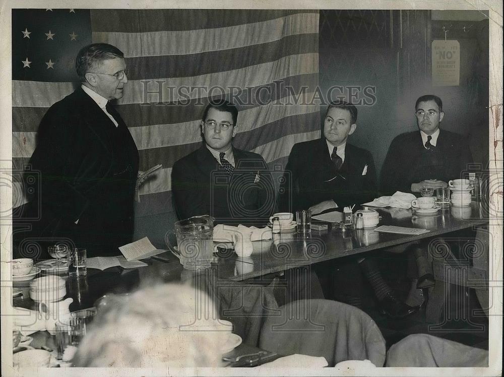 1939 Press Photo John D. Fackler, Francis Feighan, H. Busch, George Kerr - Historic Images